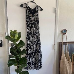 Vintage Black and white maxi dress